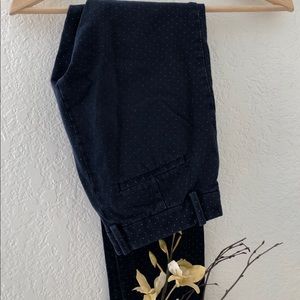 GAP Navy Blue w/ White Polka Dot Pants.
